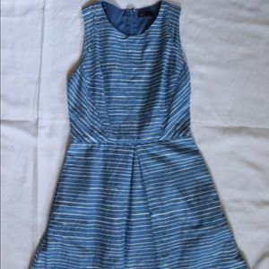 Gap blue striped sleeveless dress